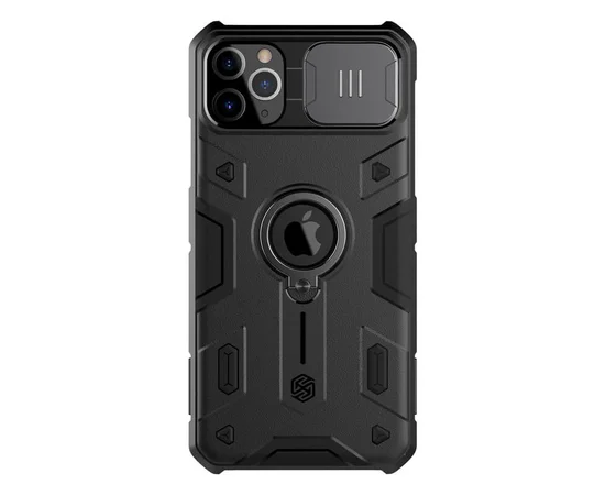 TPU+PC чехол Nillkin CamShield Armor (шторка на камеру) для Apple iPhone 11 Pro Max (6.5") Черный