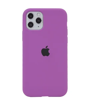 Чехол Silicone case (A) (с закрытым низом) для Apple iPhone 11 Pro Max (6.5") Фиолетовый / Grape