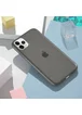 Силиконовый матовый полупрозрачный чехол для Apple iPhone 11 Pro Max (6.5") Черный / Black