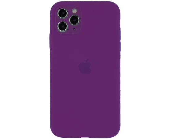 Чехол Silicone Case Full Camera Protective (AA) для Apple iPhone 11 Pro Max (6.5") Фиолетовый / Grape