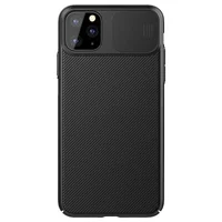 Карбоновая накладка Nillkin Camshield (шторка на камеру) для Apple iPhone 11 Pro Max (6.5") Черный / Black