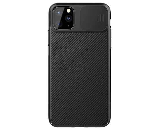 Карбоновая накладка Nillkin Camshield (шторка на камеру) для Apple iPhone 11 Pro Max (6.5") Черный / Black