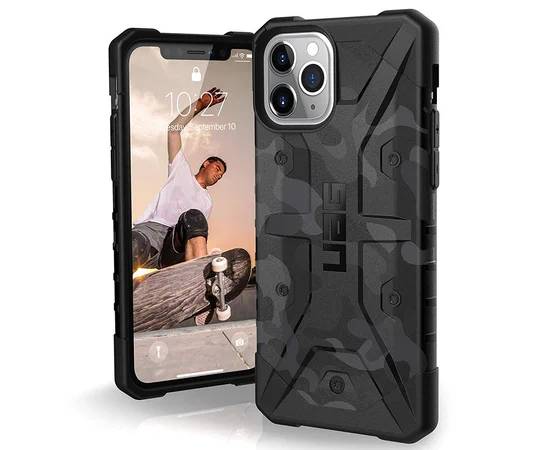 Ударопрочный чехол UAG Pathfinder камуфляж для Apple iPhone 11 Pro Max (6.5") Серый