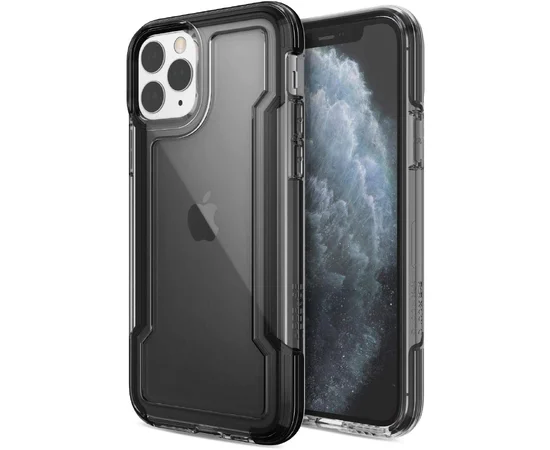 Чехол Defense Clear Series (TPU+Metal) для Apple iPhone 11 Pro Max (6.5") Черный