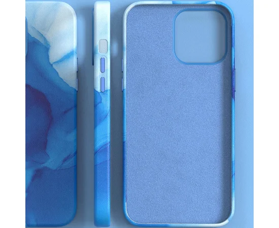 Кожаный чехол Figura Series Case with MagSafe для Apple iPhone 11 Pro Max (6.5") Blue