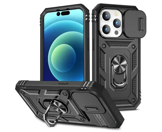 Ударопрочный чехол Camshield Serge Ring для Apple iPhone 11 Pro Max (6.5") Черный