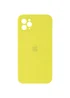 Чохол Silicone Case Square Full Camera Protective (AA) для Apple iPhone 11 Pro Max (6.5 ") Жовтий / Bright Yellow