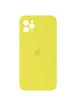 Чохол Silicone Case Square Full Camera Protective (AA) для Apple iPhone 11 Pro Max (6.5 ") Жовтий / Bright Yellow