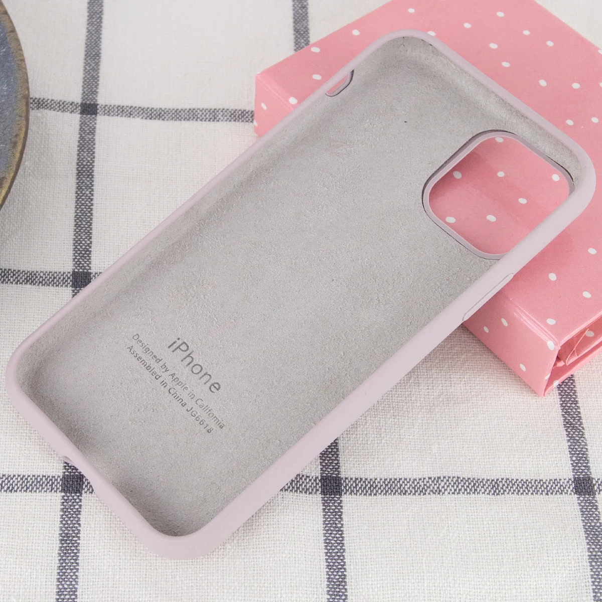 Чохол Silicone case (A) (з закритим низом) для Apple iPhone 11 Pro Max (6.5 ") Сірий / Lavender