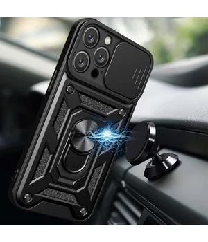 Чохол Ummi Camshield Serge Ring для Apple iPhone 11 Pro Max (6.5") Чорний