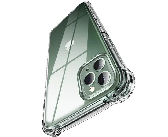TPU чехол Epic Ease с усиленными углами для Apple iPhone 11 Pro Max (6.5") Прозрачный / Transparent