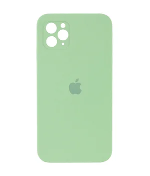 Чехол Silicone Case Square Full Camera Protective (AA) для Apple iPhone 11 Pro Max (6.5") Мятный / Mint