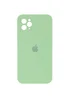 Чехол Silicone Case Square Full Camera Protective (AA) для Apple iPhone 11 Pro Max (6.5") Мятный / Mint