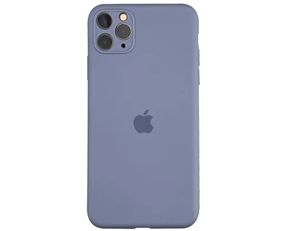 Чехол Slim Silicone case full protective для Apple iPhone 11 Pro Max (6.5") Сиреневый / Lanvender