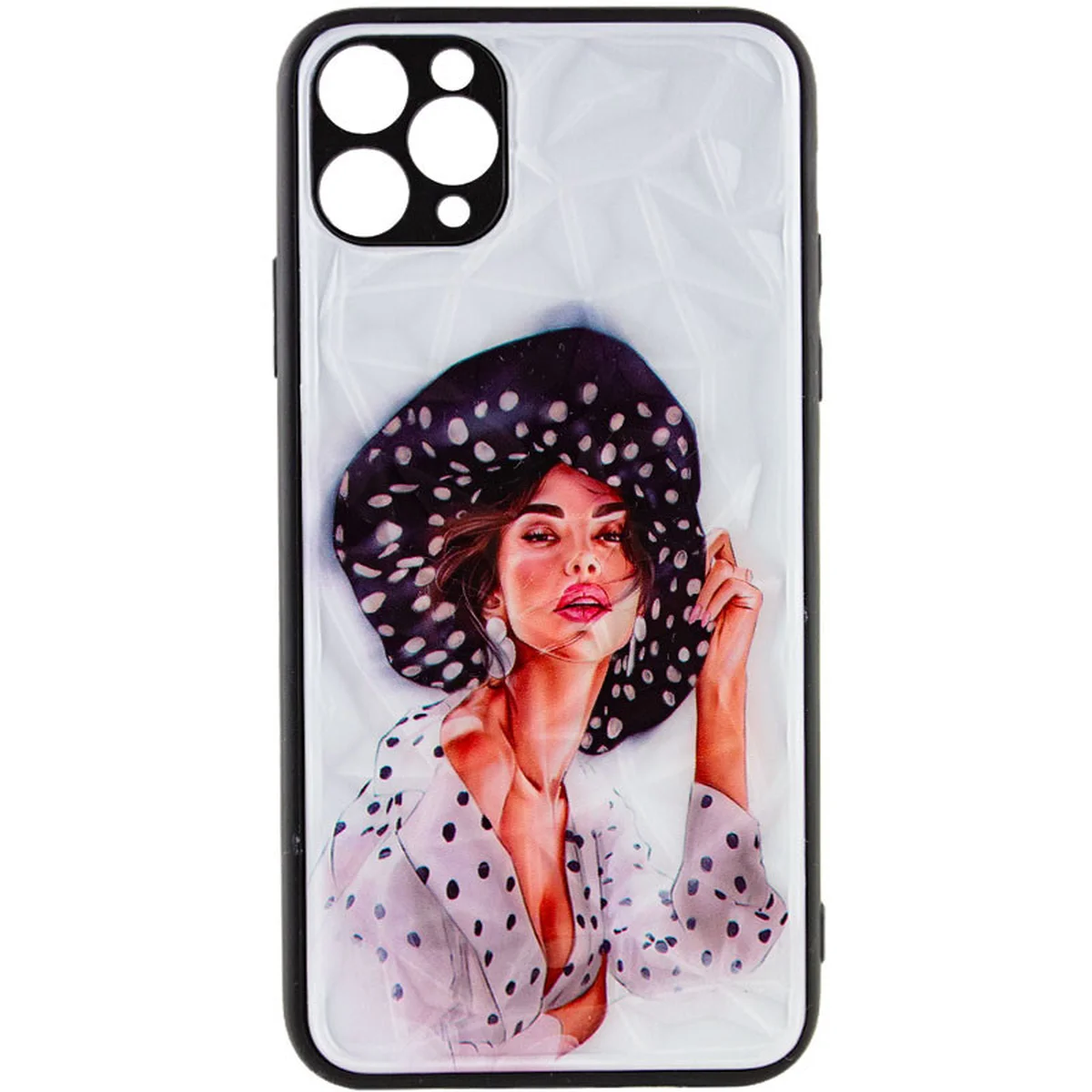 TPU+PC чехол Prisma Ladies для Apple iPhone 11 Pro Max (6.5") Girl in a hat