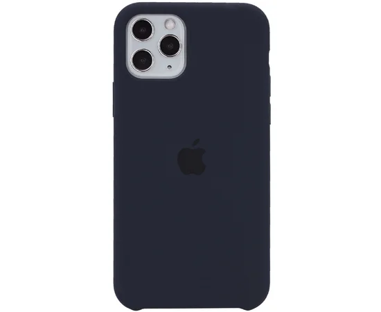 Чехол Silicone Case (AA) для Apple iPhone 11 Pro Max (6.5") Темно-синий / Midnight blue