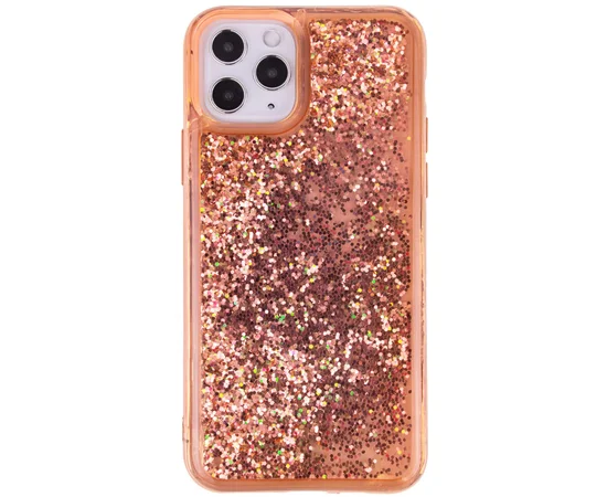 TPU+PC чехол Sparkle (glitter) для Apple iPhone 11 Pro Max (6.5") Персиковый