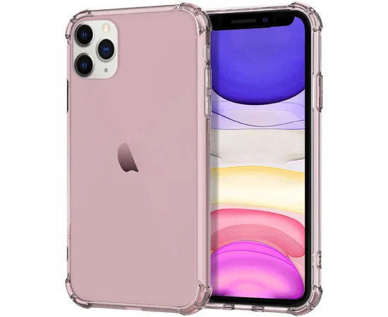 TPU чехол Epic Ease с усиленными углами для Apple iPhone 11 Pro Max (6.5") Розовый / Transparent