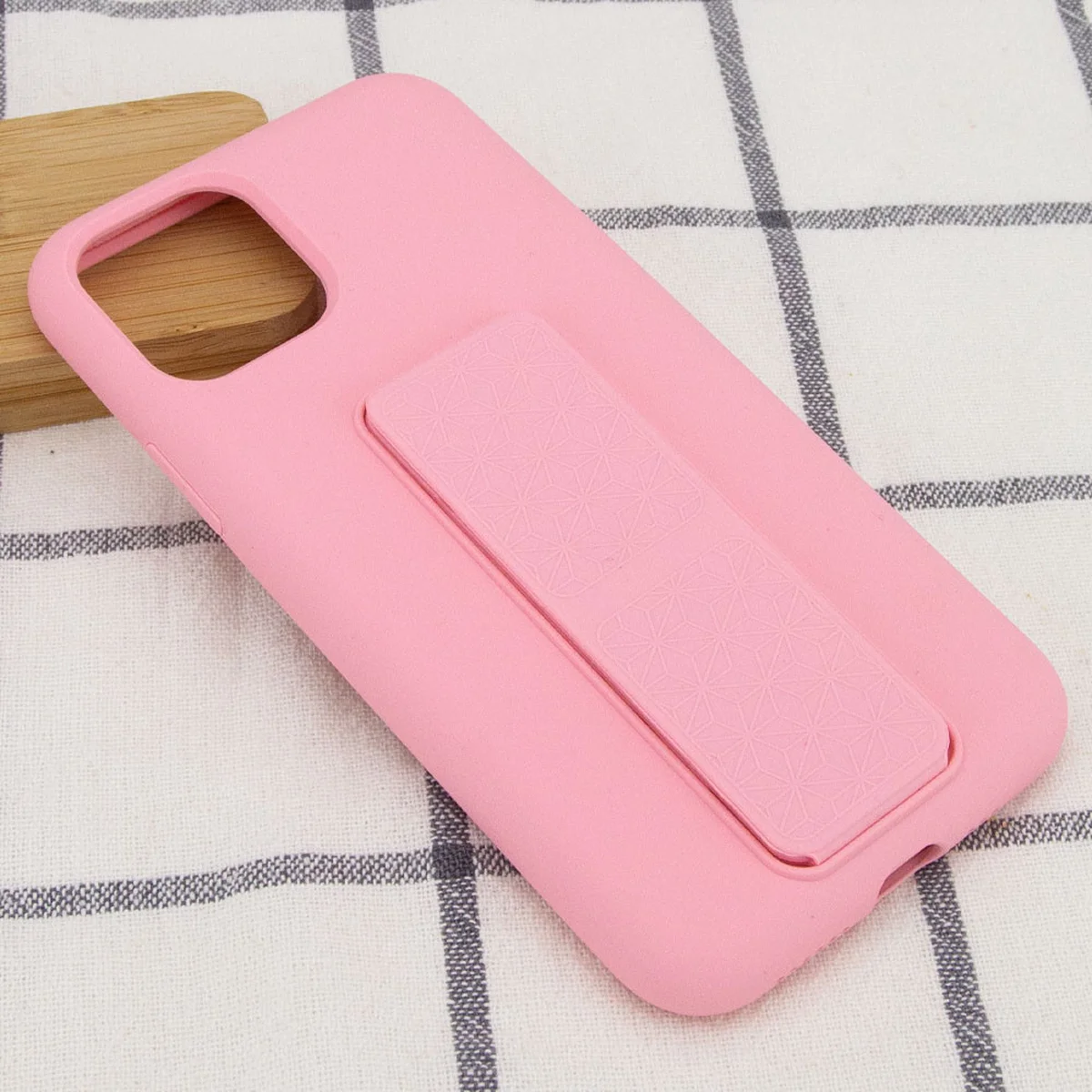 Чехол Silicone Case Hand Holder для Apple iPhone 11 Pro Max (6.5") Розовый / Pink