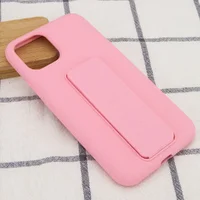 Чехол Silicone Case Hand Holder для Apple iPhone 11 Pro Max (6.5") Розовый / Pink