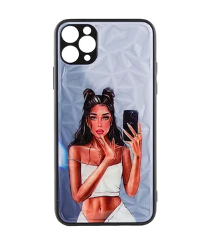 TPU+PC чехол Prisma Ladies для Apple iPhone 11 Pro Max (6.5") Black in White