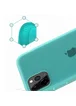 Силиконовый матовый полупрозрачный чехол для Apple iPhone 11 Pro Max (6.5") Голубой / Marine Green