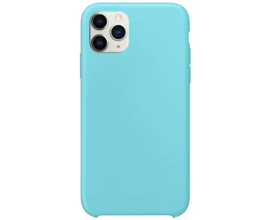 Силиконовый чехол Soft cover для Apple iPhone 11 Pro Max (6.5") Бирюзовый / Ice Blue