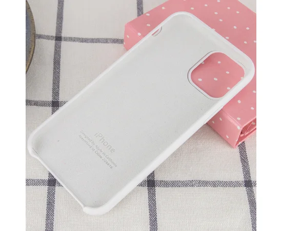 Чехол Silicone case (A) для Apple iPhone 11 Pro Max (6.5") Белый / White