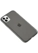 Силиконовый матовый полупрозрачный чехол для Apple iPhone 11 Pro Max (6.5") Черный / Black