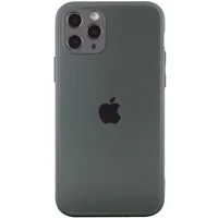 TPU+Glass чохол Matte Candy Full camera для Apple iPhone 11 Pro Max (6.5") Зелений