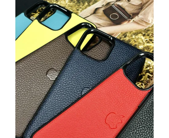 Кожаная накладка Epic Vivi Logo series для Apple iPhone 11 Pro Max (6.5") Коричневый