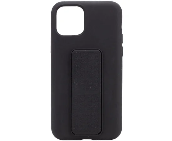 Чехол Silicone Case Hand Holder для Apple iPhone 11 Pro Max (6.5") Черный / Black