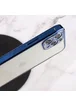 Прозрачный силиконовый чехол с глянцевой окантовкой Full Camera для Apple iPhone 11 Pro Max (6.5") Синий