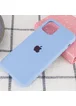 Чехол Silicone case (A) (с закрытым низом) для Apple iPhone 11 Pro Max (6.5") Голубой / Lilac Blue