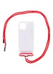 Чехол TPU Crossbody Transparent для Apple iPhone 11 Pro Max (6.5") Красный
