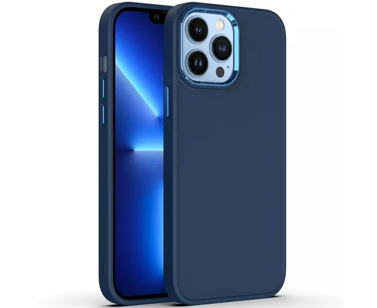 TPU чохол Bonbon Metal Style для Apple iPhone 11 Pro Max (6.5") Синій / Cosmos blue