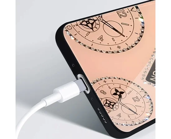 TPU+Glass чехол TYBOMB Shinig Watch для Apple iPhone 11 Pro Max (6.5") Розовый