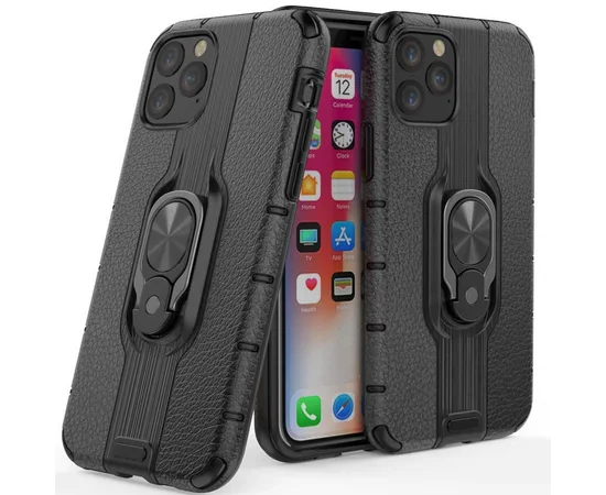 Ударопрочный чехол Transformer Alita под магнитный держатель для Apple iPhone 11 Pro Max (6.5") Черный