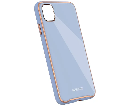 TPU+Glass чехол Venezia для Apple iPhone 11 Pro Max (6.5") Сиреневый / Dasheen