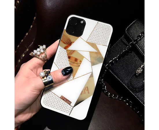TPU+Glass чехол TYBOMB Shinig Miror для Apple iPhone 11 Pro Max (6.5") Белый
