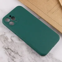 Силіконовий чохол Candy Full Camera для Apple iPhone 11 Pro Max (6.5 ") Зелений / Forest green