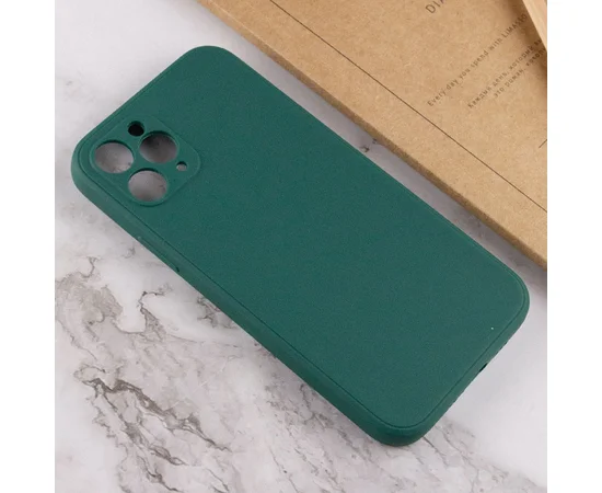 Силиконовый чехол Candy Full Camera для Apple iPhone 11 Pro Max (6.5") Зеленый / Forest green