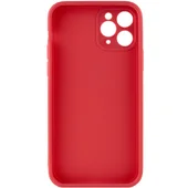 Силиконовый чехол Candy Full Camera для Apple iPhone 11 Pro Max (6.5") Красный / Camellia