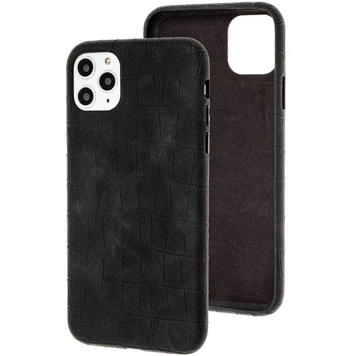 Шкіряний чохол Croco Leather для Apple iPhone 11 Pro Max (6.5 ") Black