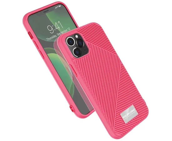 TPU накладка Molan Cano Jelline series для Apple iPhone 11 Pro Max (6.5") Розовый / Hot Pink