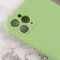 Силиконовый чехол Candy Full Camera для Apple iPhone 11 Pro Max (6.5") Фисташковый