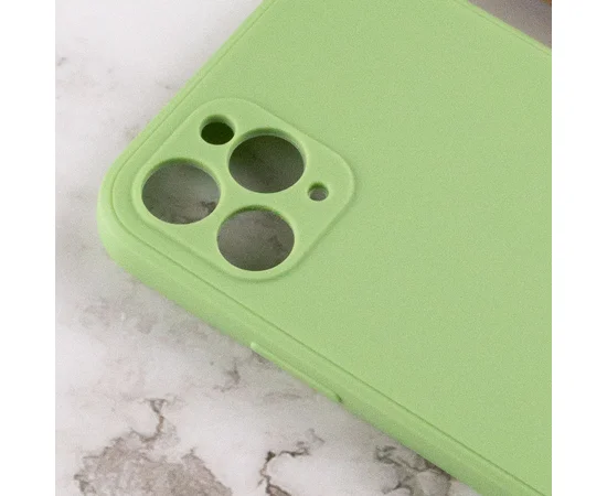 Силиконовый чехол Candy Full Camera для Apple iPhone 11 Pro Max (6.5") Фисташковый