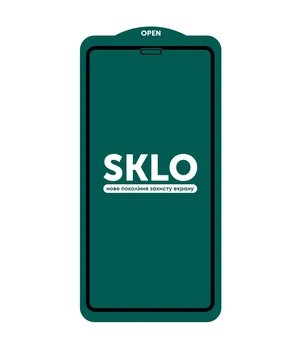 Захисне скло SKLO 5D (full glue) для Apple iPhone 11 Pro Max (6.5 ") / XS Max Чорний