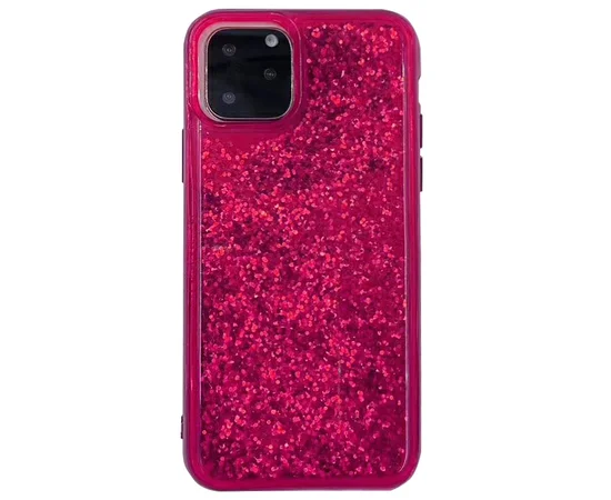 TPU+PC чехол Sparkle (glitter) для Apple iPhone 11 Pro Max (6.5") Малиновый