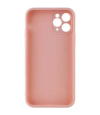Силиконовый чехол Candy Full Camera для Apple iPhone 11 Pro Max (6.5") Розовый / Pink Sand